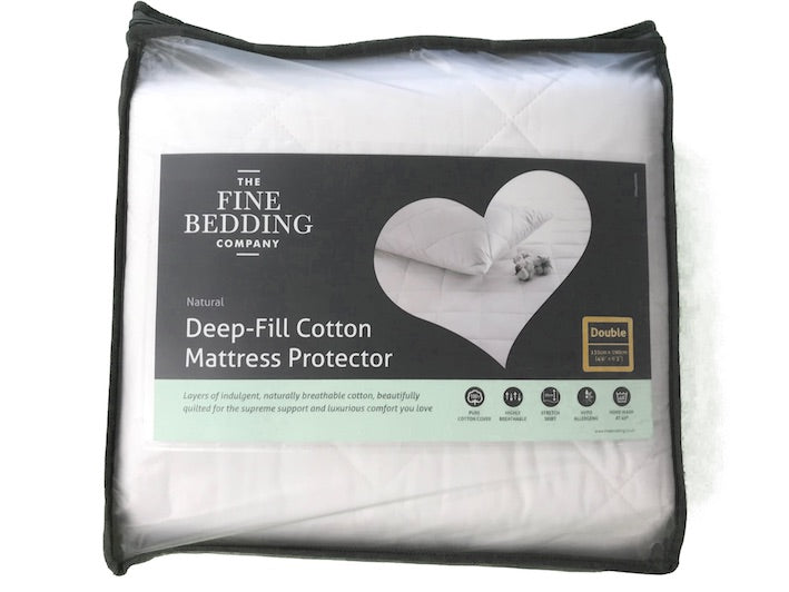Quilted Deep Fill Cotton Mattress Protectors