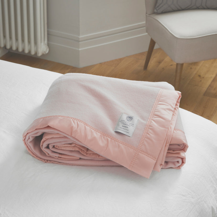 Powder Pink - Duchess Pure New Merino Wool Blanket