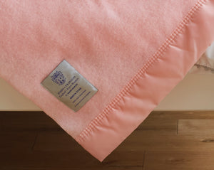 Pink - North Star Pure New Wool Blanket