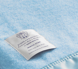 Sky Blue - North Star Pure New Wool Blanket